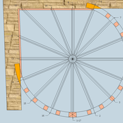 Vue en plan  pour étude  de l escalier