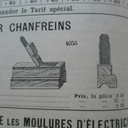 Rabots spéciaux pour chanfreins