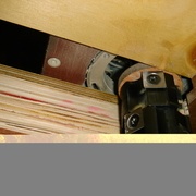 Roulement en appui sur le gabarit