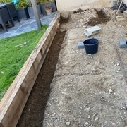 tranchées pour les murets