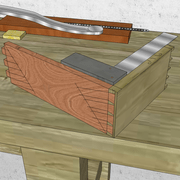 **8/** Nous vérifions l’équerrage, et nous évaluons notre travail .