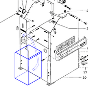 Le caisson et le passage de la gaine