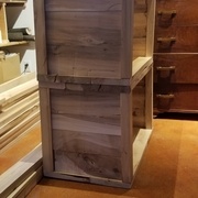 Les deux blocs, vue de côté.