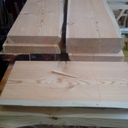 plateaux de bancs en mélèze