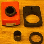 Indicateur, embase (non utilisée), bague de réduction, joint de propreté.