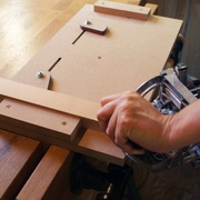 Travail en boit de coupe d'onglet