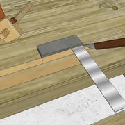 2/ Tracé d'équerre depuis le piquage