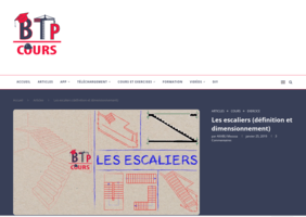 Cours BTP sur l'escalier (et plein d'autres choses en fouillant)