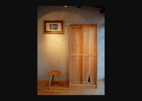 Walnut cupboard by Ishitani