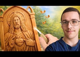 Cette sculpture du sacré cœur de Jesus est un VRAI DEFI !