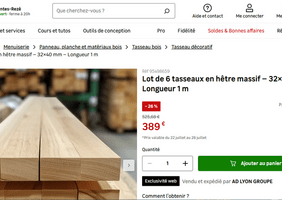 Du hêtre en promo!