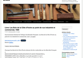 Lien vers site avec de vieux manuels pour le bois