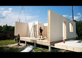 Ossature bois, dans les pays de l'Est.