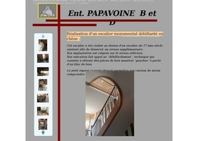 De l'escalier débillardé traditionnel et bien d'autres menuiseries