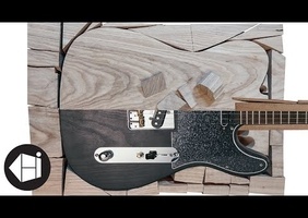 Tchiks guitars, un gars qui fabrique une guitare avec une seule main