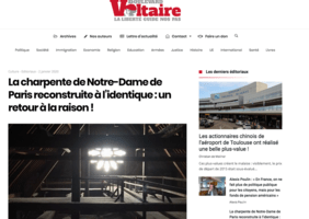 Enfin une bonne nouvelle pour notre Dame et nos savoirs faire français