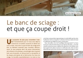 UN BANC DE SCIAGE : ET QUE ÇA COUPE DROIT ! - Article complet BLB-Bois