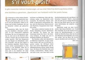On parle d'OpenCutList dans le magazine Allemand HolzWerken !