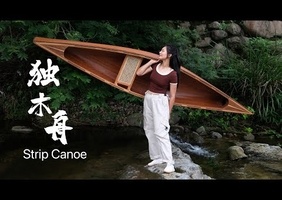 Female Carpenters United. Réalisation d'un très beau canoe en strip planking