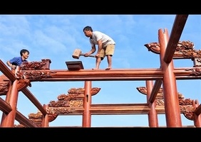 Charpente traditionnelle Vietnam