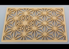 Kumiko avec les cotes et angles