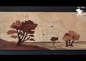 Marqueterie avec Cathy Tschupp.