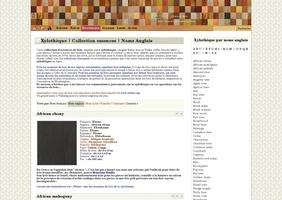 Xylothèque multilangues