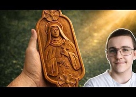 Sculpture silencieuse : Ste Thérèse de Lisieux (outils à main uniquement)