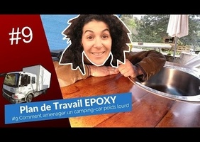 Plan de travail en résine