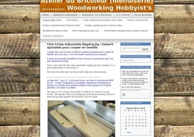 Gabarit ajustable pour couper en lamelle