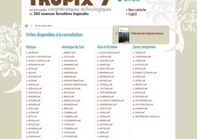 Fiche de bois par le Cirad