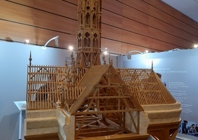 Maquette de la charpente de N.D. de Paris
