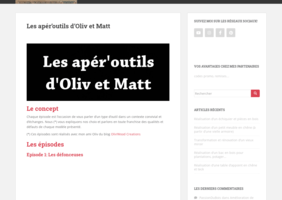 Les apér’outils d’Oliv et Matt