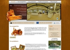 Musée de miniature agricole en bois