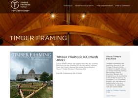 Publications de la timber framers guilde