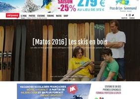 Des skis en bois