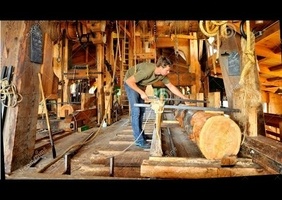 Scierie propulsée a la force du vent