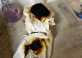 Autocombustion huile siccative