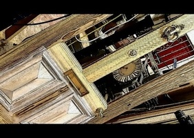 Travail moulure sur cintre avec un tarabiscot improvisé efficace !!