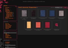 Collection d'images de placages de bois