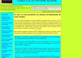 Calcul d'un escalier