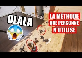 Pose parquet flottant  et teinture.