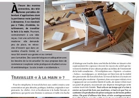 LES SCIES À MAIN « OCCIDENTALES » - Article complet BLB Bois