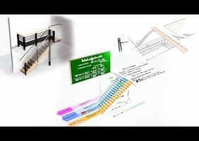 Technique de dessin escalier 1:1 en animation.