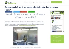 Pulvériser le vernis pur effet bois naturel de la marque Hesse