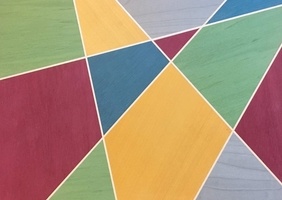 Première utilisation du placage coloré