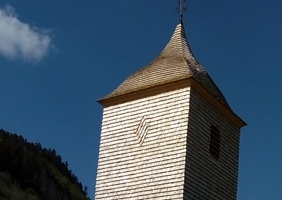 Clocher de l'église du village Le Valtin petite commune des  Vosges