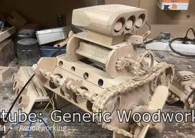 Un moteur V8 tout en bois