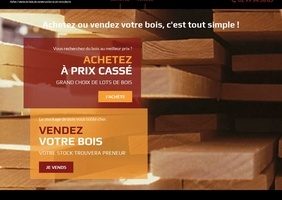 Plateforme en ligne d'achat et vente du bois