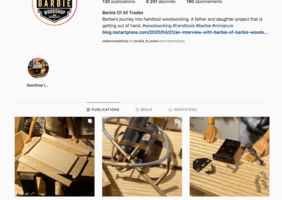 Barbie fait de la menuiserie